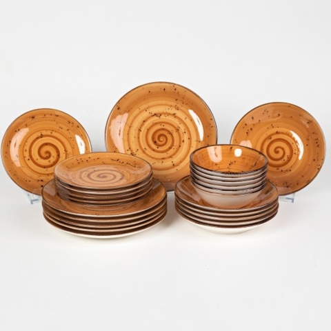 Tarelka Nabor OMES 11111 Qirmizi (24ta)